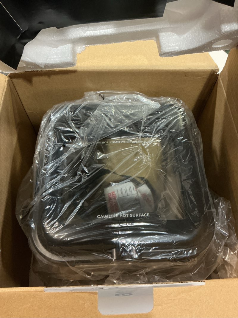 Condition photo showing New/Like New for Chefman Fry Guy, The Most Compact & Convenient To Deep Fry Comfort Food, Restaurant-Style Basket With A 1.6-Quart Capacity, Easy-View Window & Adjustable Temp Control, Stainless - 1.5 Liter