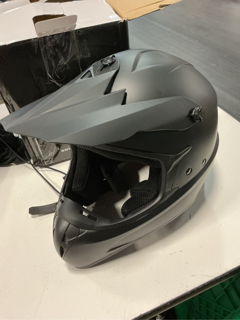 Condition photo showing Good Condition for favoto adult dirt bike motorcycle helmets - dot approved lightweight atv utv motocross helmets for men women - off road motorcycle helmets with removable visor and washable padding medium black