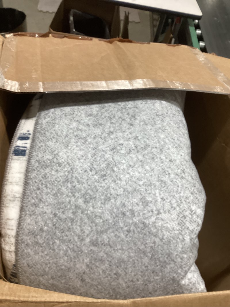 Condition photo showing Good Condition for Ombre Light Filtering Door Curtain 100" Extra Wide Gradient Print on Rayon Blend Fabric Window Treatment for Sliding Patio Door with 14 Grommets, Cream White to Light Gray, 100" x 84", 1 Panel 100"W x 84"L (Pack of 1) Light Gray