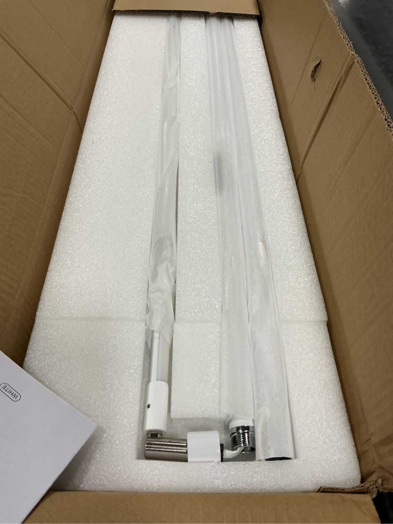 Condition photo showing Good Condition for LED Reading Floor Lamp, White Standing Lamp with Touch Control Dimmable 5 Color Temperature, Eye-Caring Bright Floor Reading Light for Bedroom Office white-1