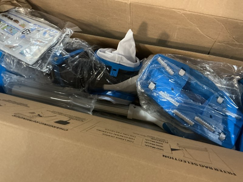 Condition photo showing Good Condition for bielmeier handheld pool vacuum with telescopic pole, updated swimming pool cleaner 19 gpm powerful suction, cordless pool vacuum for cleaning above ground pools, inground pools, spas, hot tubs