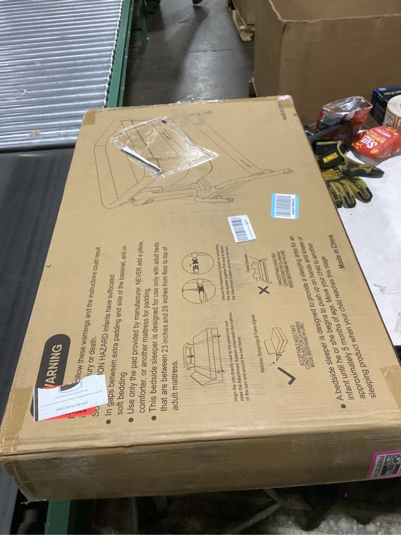 Condition photo showing New/Like New for ANGELBLISS 3 in 1 Baby Bassinet, Rocking Bassinets Bedside Sleeper with Comfy Mattress and Wheels, 6 Height Adjustable Easy Folding Portable Bedside Crib for Newborn Infant (Green)