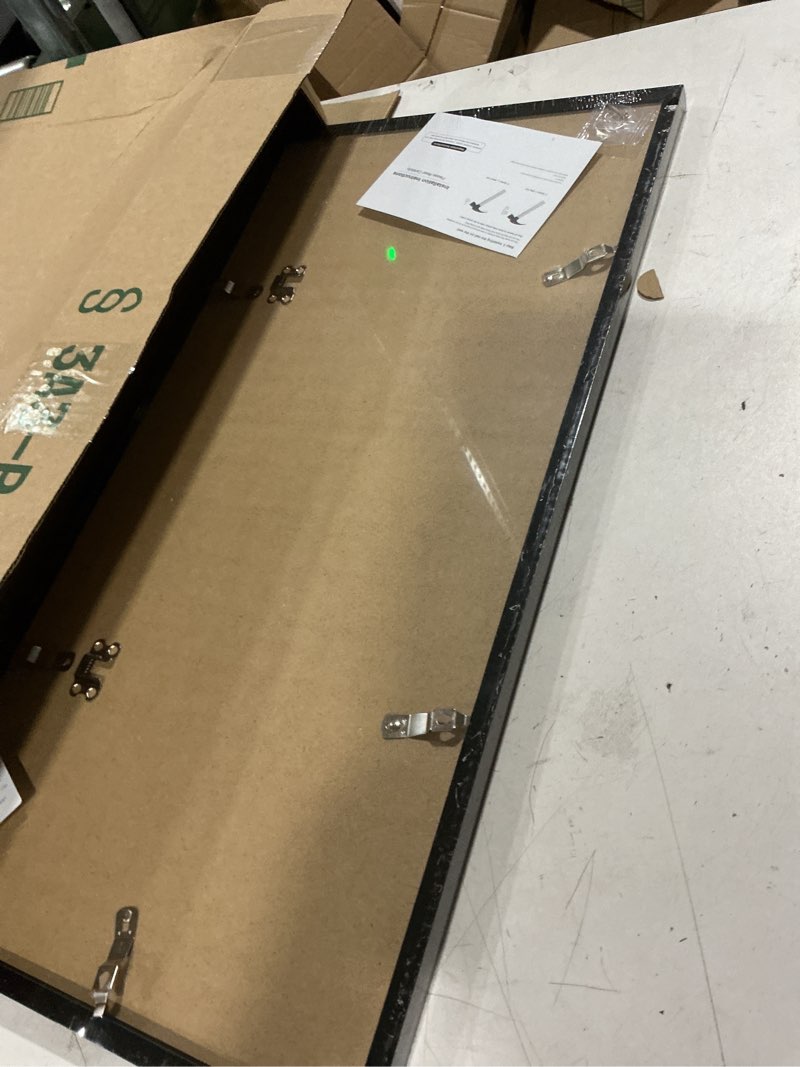 Condition photo showing Good Condition for 12x24 picture frame for wall display, 12x24 black picture frame with shatter resistant plexiglass, stable and sturdy 12 x 24 poster frame for wall display, handpicked gift collection, 1 pack