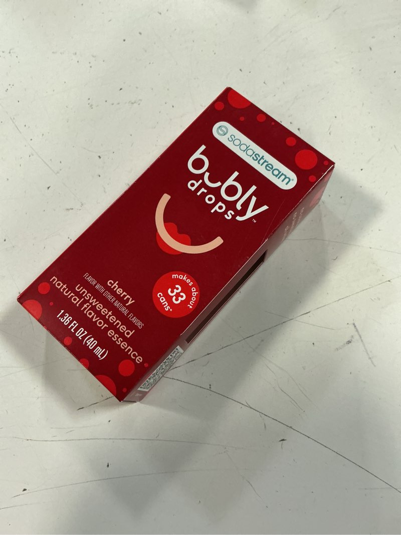 Condition photo showing New/Like New for sodastream cherry bubly drops - 40 ml