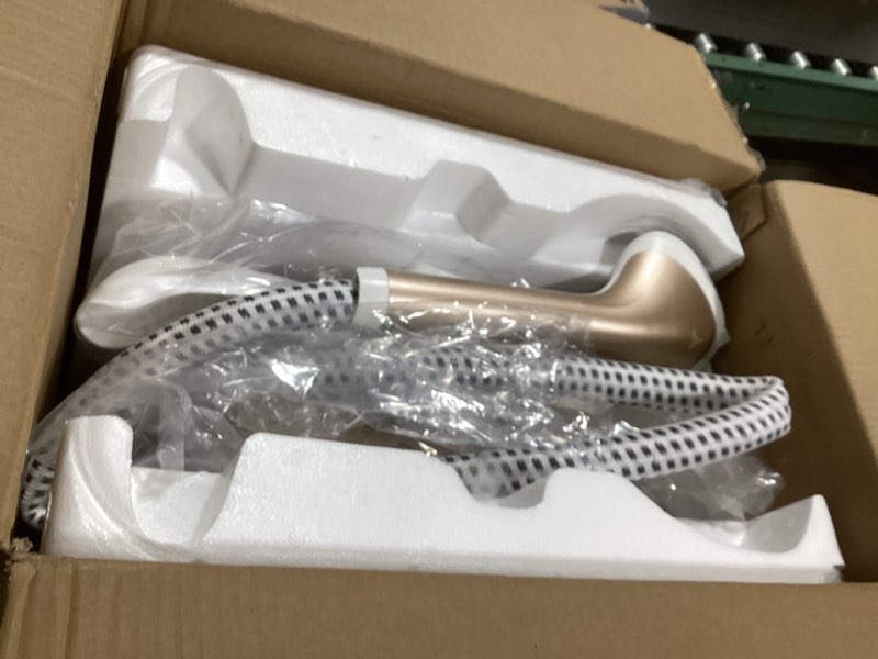 Condition photo showing New/Like New for steamer for clothes,1800w standing garment steamer with adjustable double rod,flat and hanging ironing,clothes steamers with 10 ironing modes,30s fast heat-up white gold