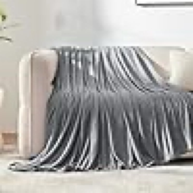 sleep zone nanotex cooling blanket for hot sleepers, double-sided cold blanket lightweight summer blankets for sleeping (dark grey, 50x60))
