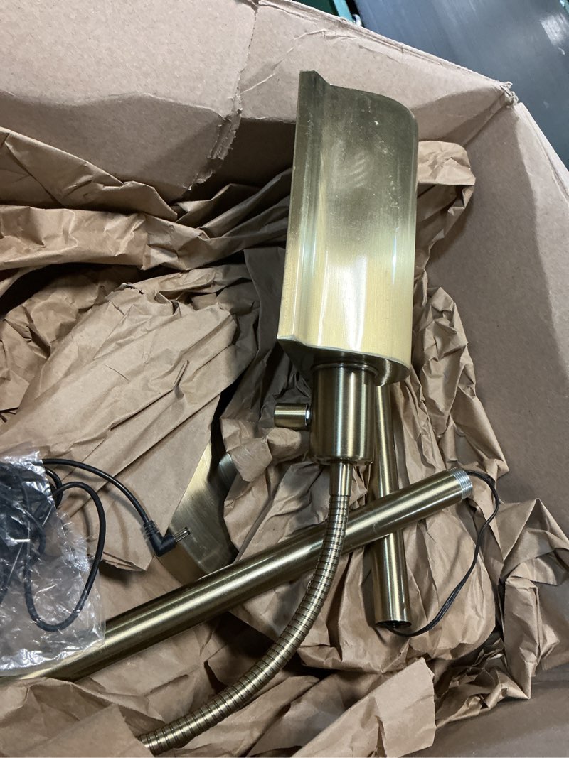 Condition photo showing As Is for daylight24 Natural Daylight Battery Operated Cordless Floor Lamp, Brushed Nickel