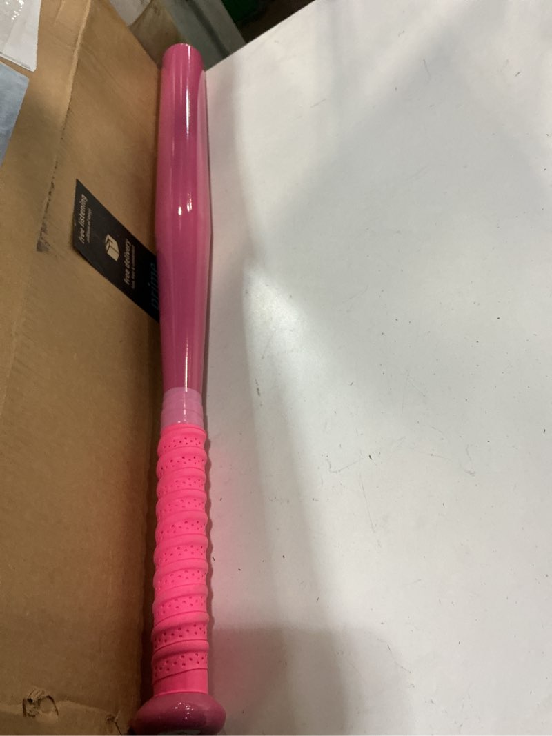Condition photo showing New/Like New for aluminum baseball bat - 28-30 inch 35 oz - softball, self defense, batting practice, pickup games and home security - metal tball bat pink 28 inch