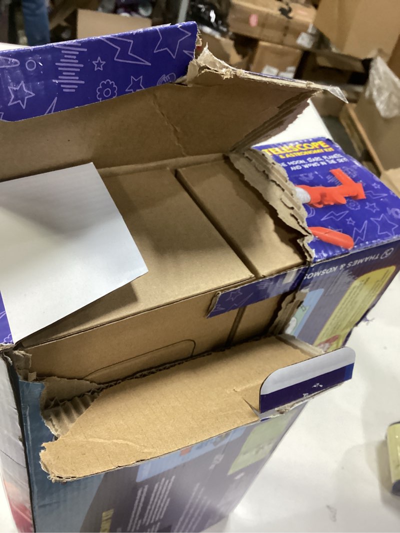 Condition photo showing As Is for Wow in The World Kids’ Telescope & Astronomy Kit, 25x & 50x Magnification, Adjustable 48” Tripod, Includes Star Wheel & Companion Audio Content, Intro to Astronomy Gift for Ages 6+ by Thames & Kosmos