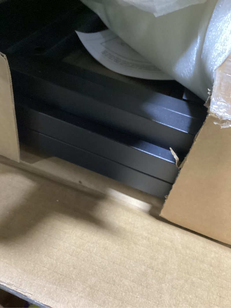 Condition photo showing Good Condition for Nesting Table Set of 3 Side Tables, Modern Coffee Table Stacking End Table with Metal Frame (A-Square, Grey) Grey A-Square