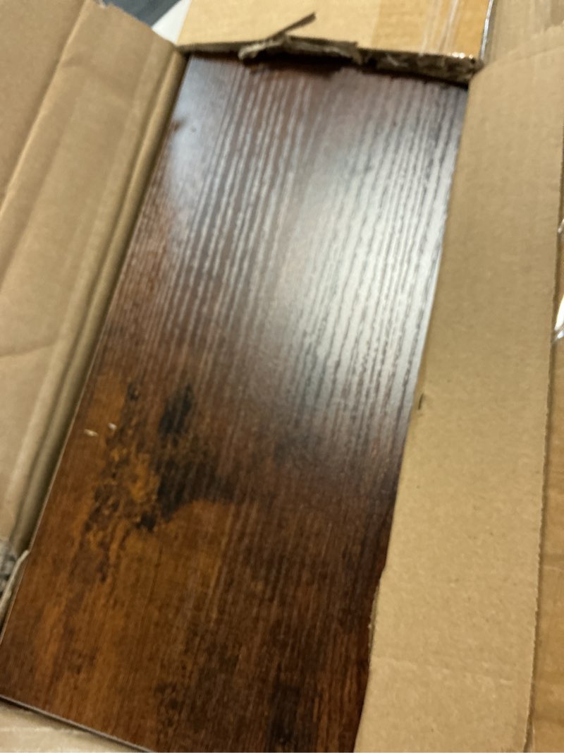Condition photo showing As Is for 10-drawer dresser for bedroom, anti-tip tall storage organizer chest of drawers with wooden top and metal frame fabric bins for closet, living room, hallway, entryway, brown brown 11.8"d x 31.4"w x 45.6"h (10 drawers)