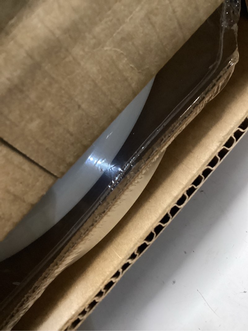 Condition photo showing New/Like New for mayfair linden slow close toilet seat, non slip heavy duty wood, easy install, elongated, white