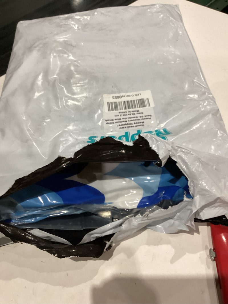 Condition photo showing As Is for Happy Nappers Pillow & Sleepy Sack- Comfy, Cozy, Compact, Super Soft, Warm, All Season, Sleeping Bag with Pillow- Blue Shark (Medium- 54” x 20”)