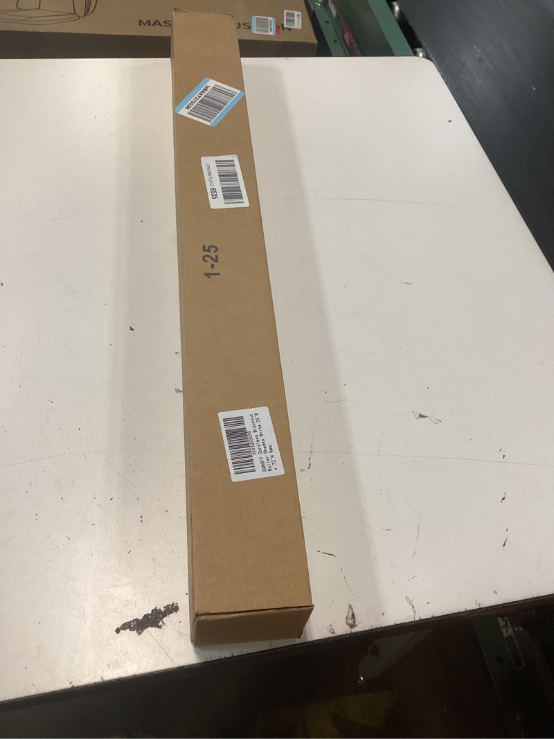 Condition photo showing New/Like New for blackout roller shades blinds cordless for windows pull down room darkening door blinds with thermal insulated easy to install for living room,bedroom,home,office bathroom white 25" w x 72" h 25"w x 72"h white