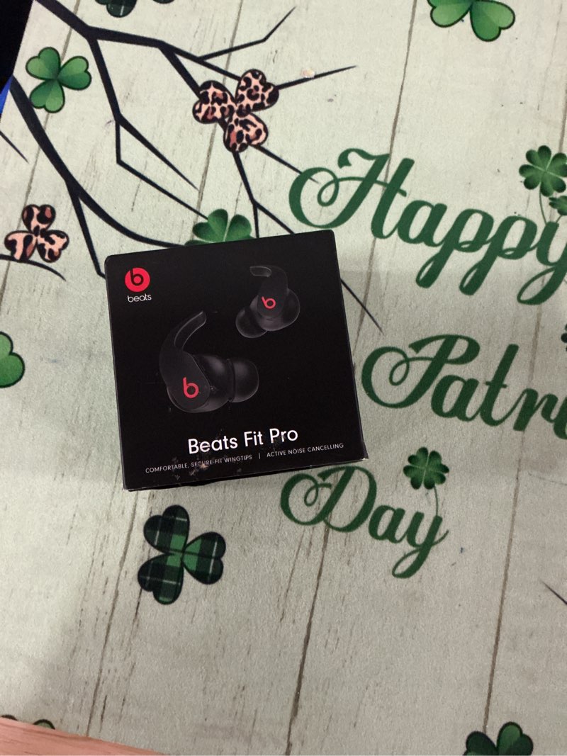 Condition photo showing New/Like New for beats fit pro (1st gen) - true wireless noise cancelling earbuds - active noise cancelling - sweat resistant earphones, compatible with apple & android, class 1 bluetooth®- beats black beats black fit pro without applecare+