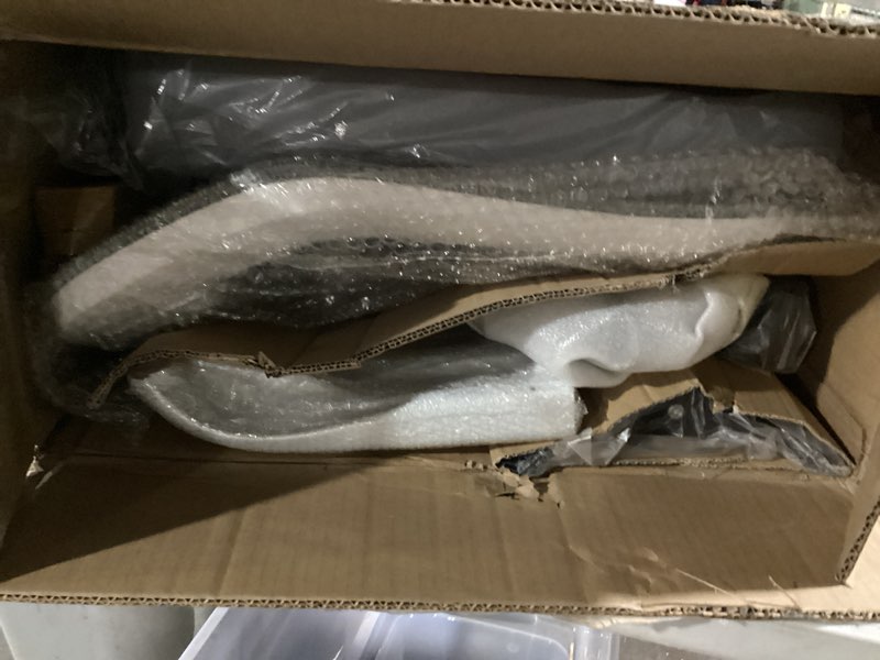 Condition photo showing Good Condition for CASASIO Office Desk Chair with Ergonomic Lumbar Support, Extra-Thick Seat Cushion, Flip-up Arms, Breathable Mesh Back, Computer Task Chair for Home Office Grey+silver