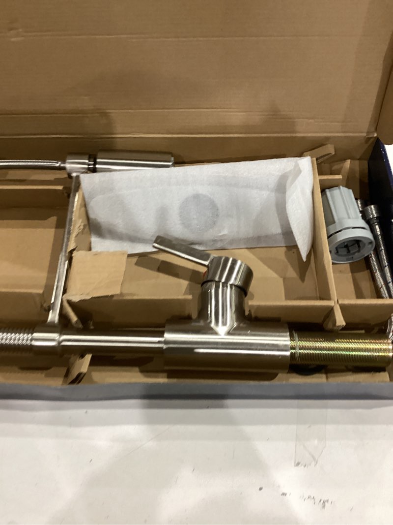 new project source flynt kitchen faucet stainless h90k-51d-ps-bn #8k9