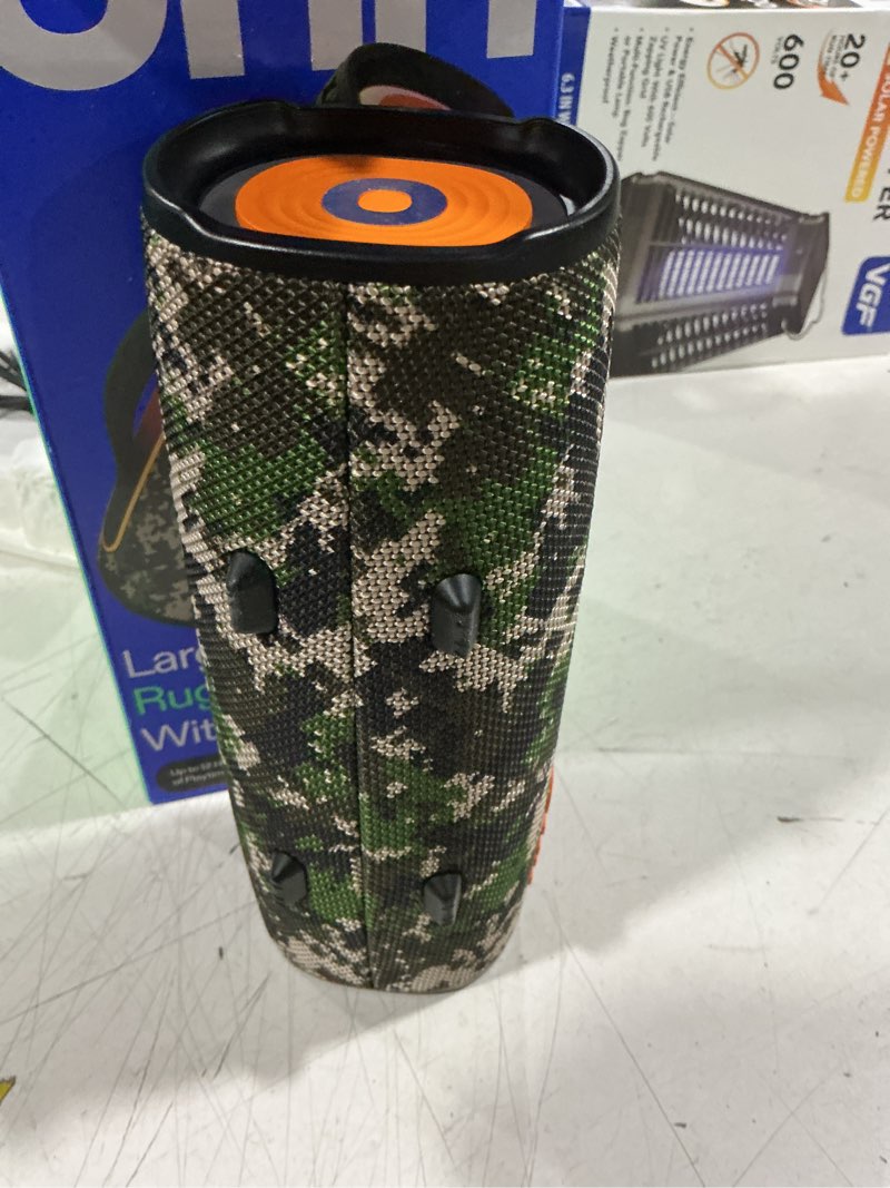 Condition photo showing Good Condition for onn large rugged speaker with led lighting camo