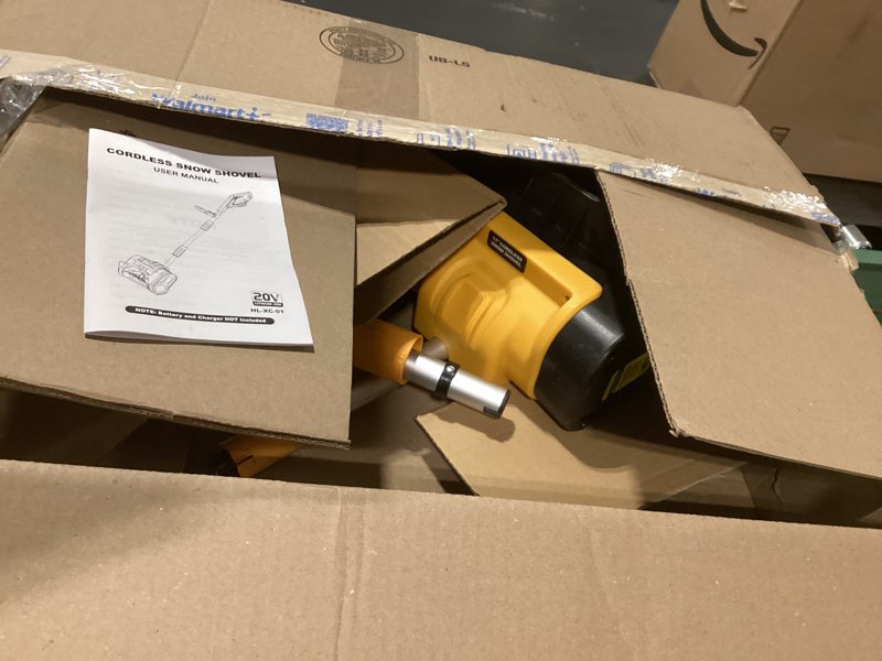 Condition photo showing As Is for Similar product not like stock photoSnow Joe 24V Cordless Electric Shovel Kit w/ 4Ah Battery & Charger, 11? Clearing Width, 400W Motor – Portable, Lightweight, Fast Ice & Snow Removal for Deck, Patio, Driveway, 24V-SS11