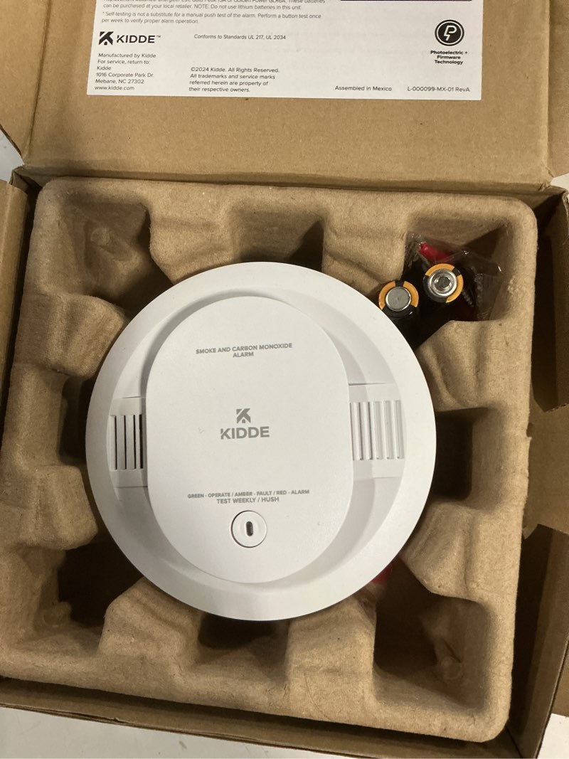 Condition photo showing Good Condition for kidde smoke & carbon monoxide detector, aa battery-powered, 30cudr, 1 pack | 2-in-1 detection with led status lights, easy installation, and loud 85db alarm, ideal for homes and apartments