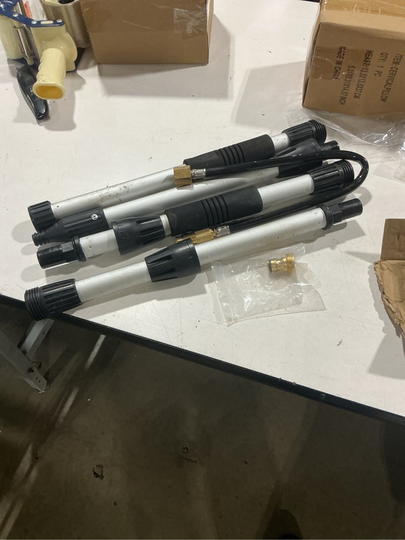 Condition photo showing Good Condition for laanpole gutter cleaning tools from the ground, 7ft rain cleaner with bendable wand and quick connect adapter for garden hose