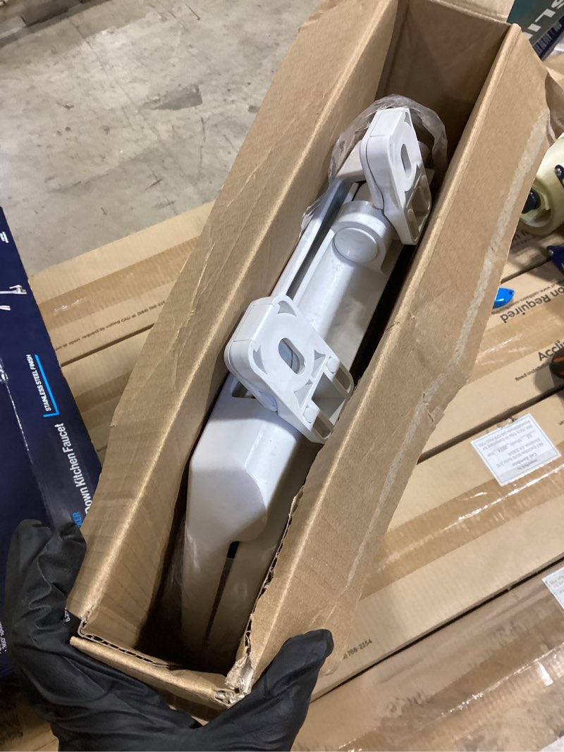 Condition photo showing As Is for project source plastic white elongated soft close toilet seat