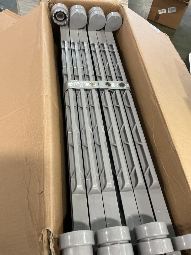 Condition photo showing Good Condition for Regalo Plastic 192-Inch Super Wide Adjustable Baby Gate and Play Yard, 4-in-1, Bonus Kit, Includes 4 Pack of Wall Mounts Gray