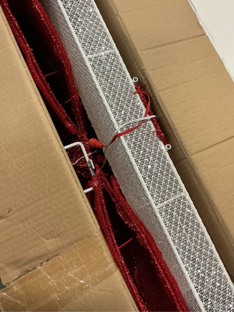 Condition photo showing Good Condition for Holiday Living 4-ft LED White Giftbox