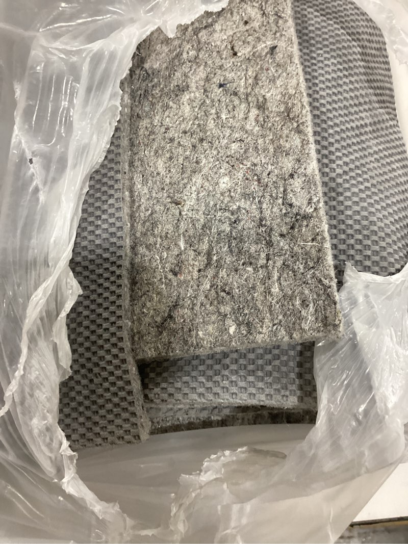 Condition photo showing Good Condition for Loloi Loloi- Grip Rug Pad, ULTSS Grey 6'-0" x 9'-0", .01" Thick, Grey, 1/4 inch, Reversible, Soft, Cushion, Low Profile, Hardwood, Carpet, Tile, Vinyl, Linoleum, Multi Surface, Trim to fit, Rug Pad 1/4" 6' x 9' (Rectangular)
