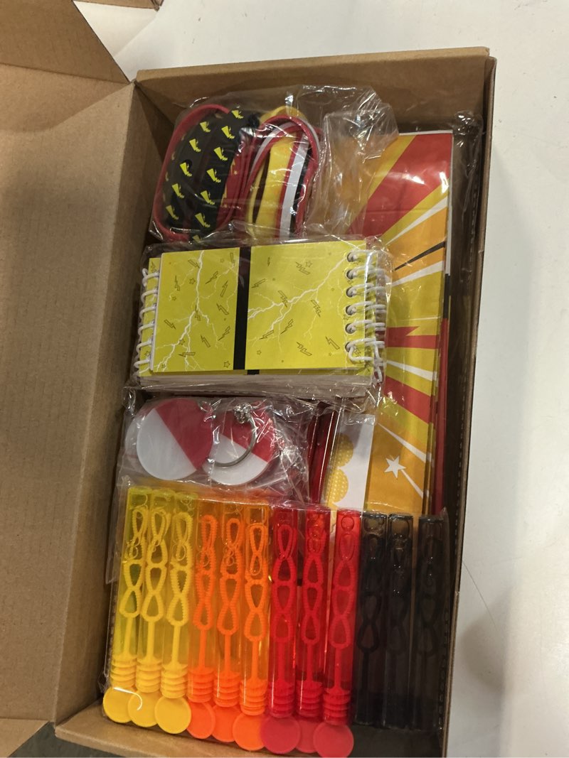 Condition photo showing New/Like New for 84pcs cartoon animation party favors set, birthday decorations party supplies, bubble wands,stickers