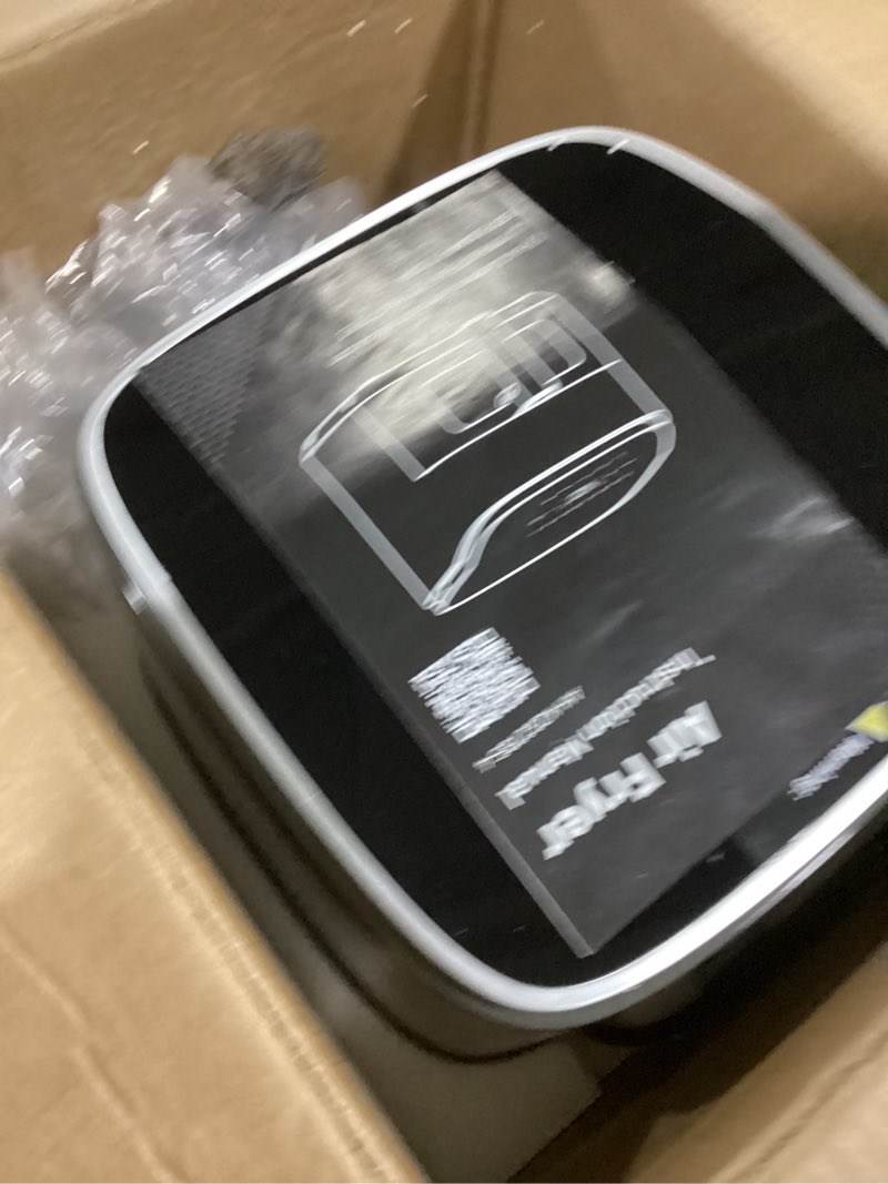 Condition photo showing Good Condition for sweetcrispy air fryer 4 quart with window, 1500w digital airfryer with 8 presets, 60-min timer, max 400°f, auto shut off & nonstick dishwasher safe basket, shake reminder for small kitchen grey 4.23 qt