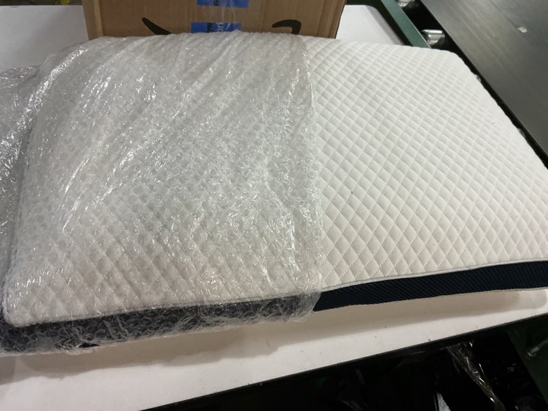 Condition photo showing Good Condition for Extra Firm Pillow, Memory Foam Core Support for Side and Back Sleepers, Neck Alignment, Comfortable Loft, Washable Cover, Fits Standard Pillowcases, Designed to Hold Shape Night After Night