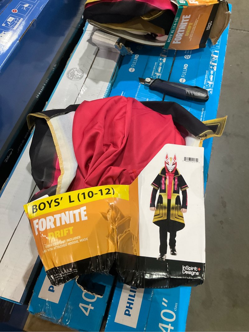 Condition photo showing Good Condition for inspirit designs fortnite drift youth costume, boys’ l(10-12)