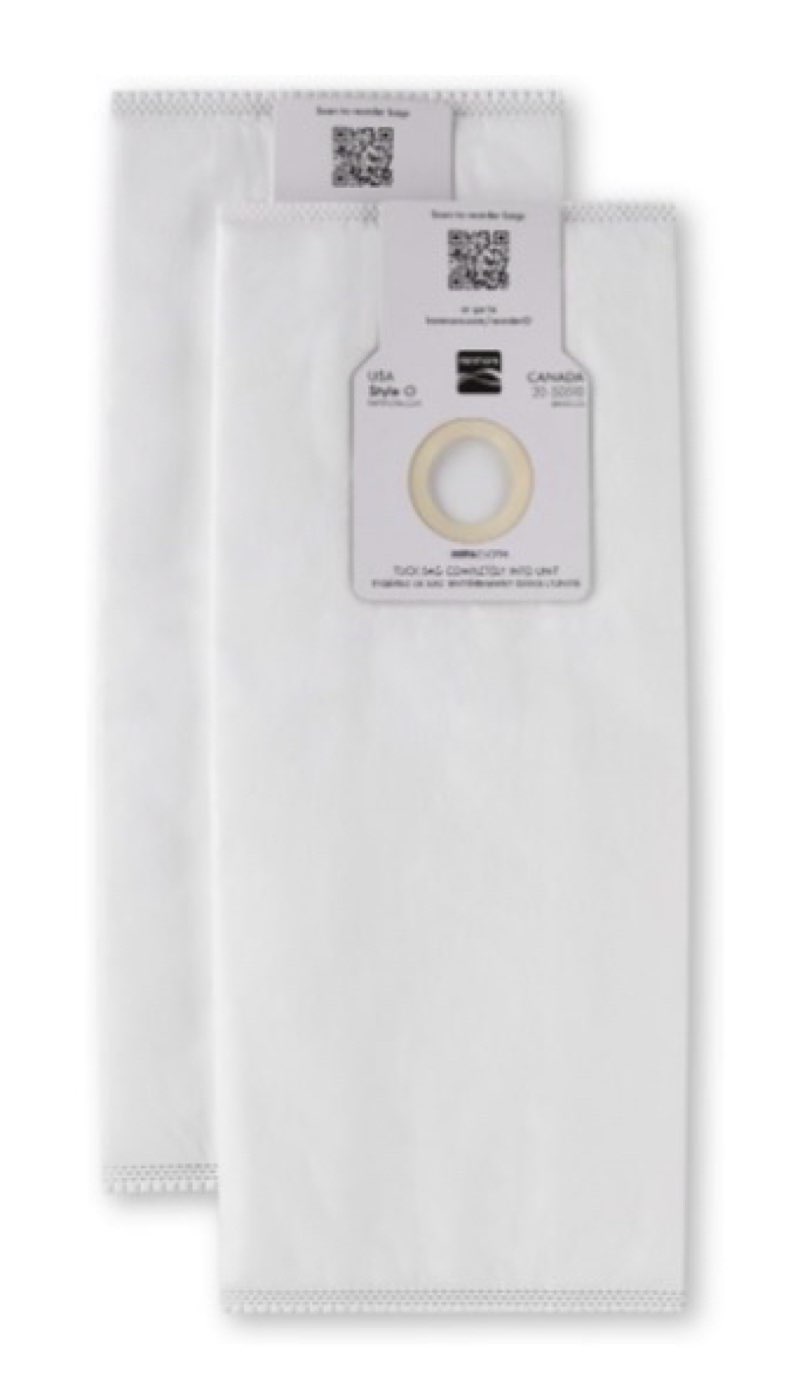 kenmore 53293 style o hepa cloth vacuum bags for kenmore upright vacuum cleaners 2 pack,white