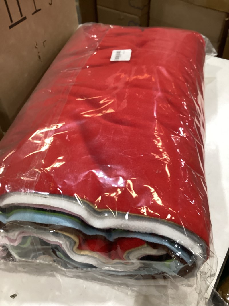 Condition photo showing New/Like New for 12pcs 20" x 20" solid color knitted polar fleece fabric diy making supplies quilting patchwork fabric patchwork polyester plush fleece diy for quilting cushions (50 * 100cm)