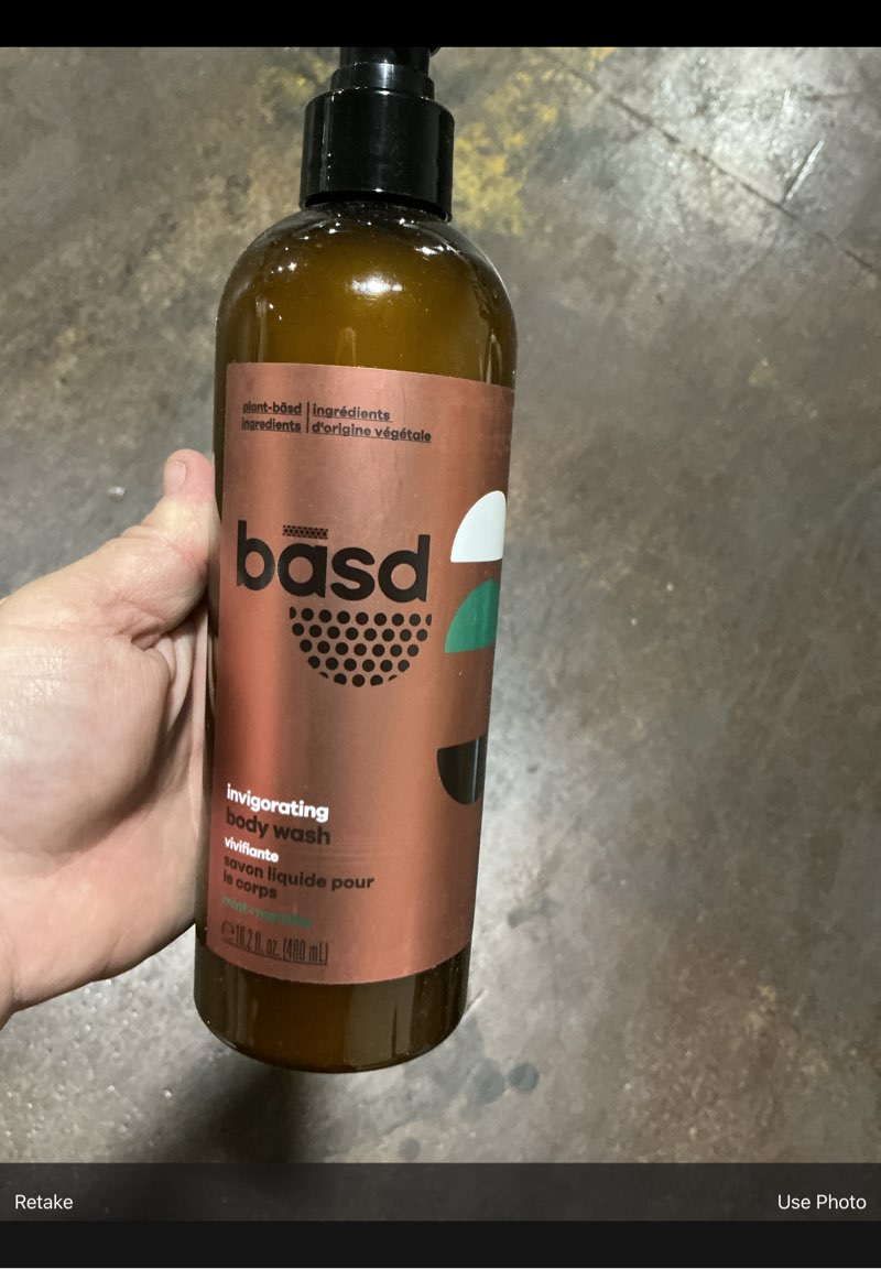 b?sd invigorating mint body wash 16.2 oz