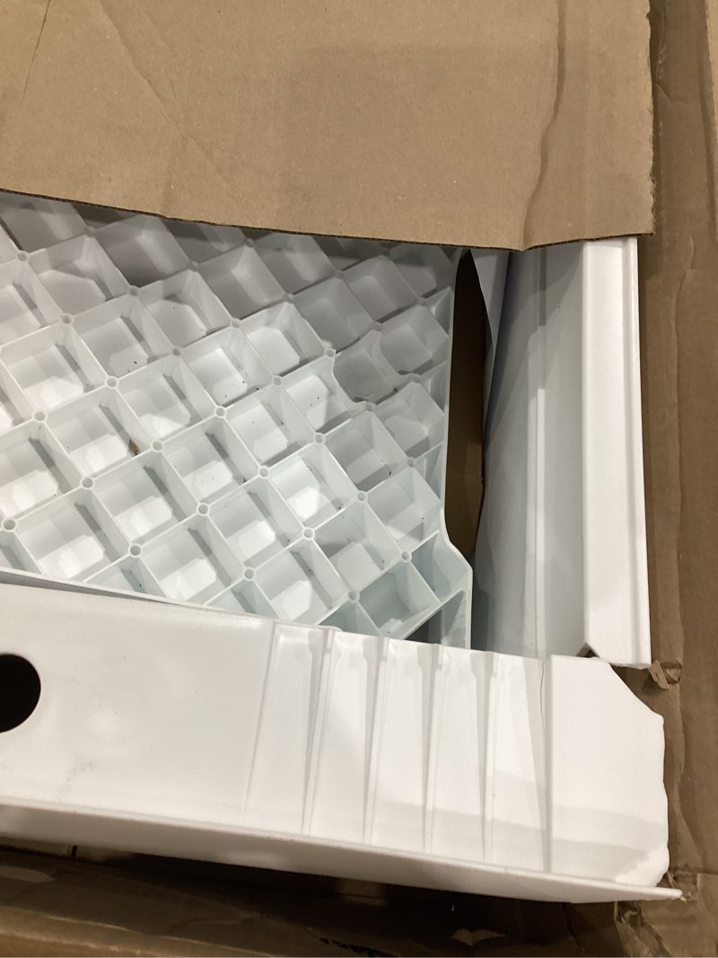 Condition photo showing As Is for project source 24-in x 24-in 1 -basin white