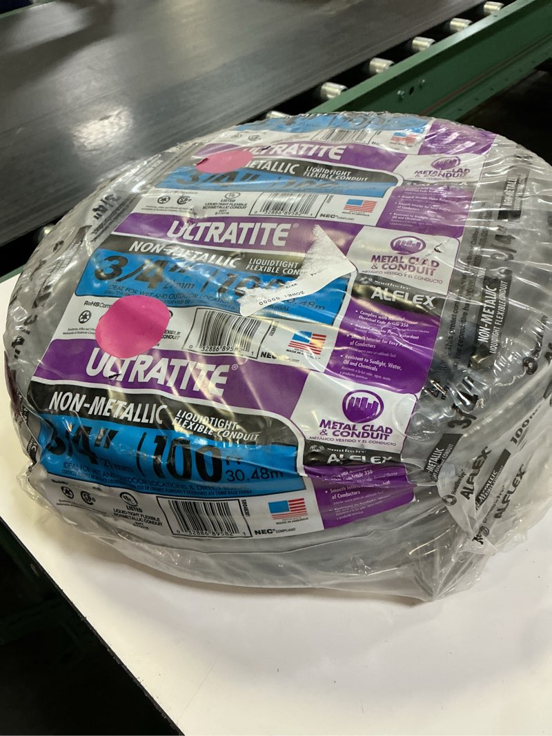Condition photo showing New/Like New for 3/4 in. x 100 ft. ultratite liquidtight flexible non-metallic pvc conduit