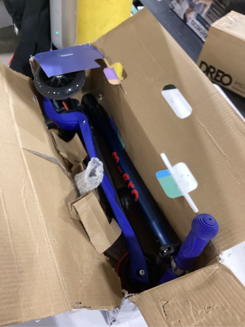 Condition photo showing As Is for Micro Kickboard - Maxi Deluxe 3-Wheeled, Lean-to-Steer, Swiss-Designed Micro Scooter for Kids, Ages 5-12 - Blue