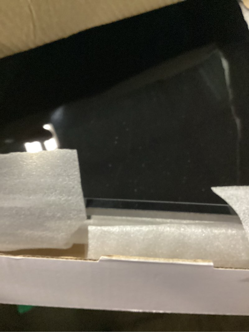 Condition photo showing Good Condition for 20×18 inches Oversized Black Acrylic Ottoman Tray Extra Large Decorative Tray Spill-Proof Serving Trays with Handles King-Size Safe Edge Organizer for Coffee Table Countertop Breakfast Glossy Black 20" x 18" x 2"