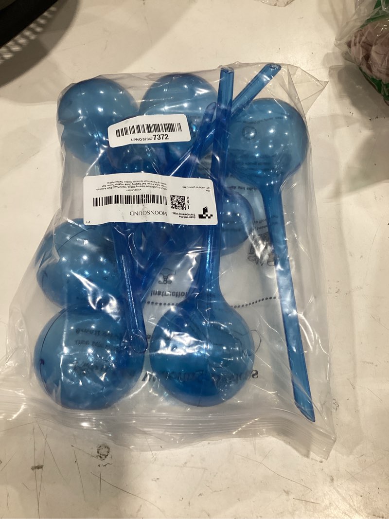 Condition photo showing Good Condition for moonsound self watering globes for plants - 10pcs automatic watering bulbs for indoor & outdoor potted plants, vacation plant care, water conservation device a. blue-6l4s