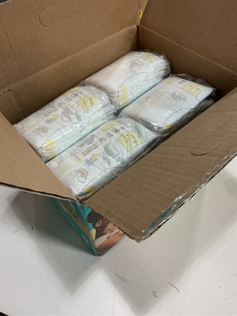 Condition photo showing New/Like New for (Size: Newborn )Pampers Swaddlers Diapers - Size 0, 84 Count, Ultra Soft Disposable Baby Diapers