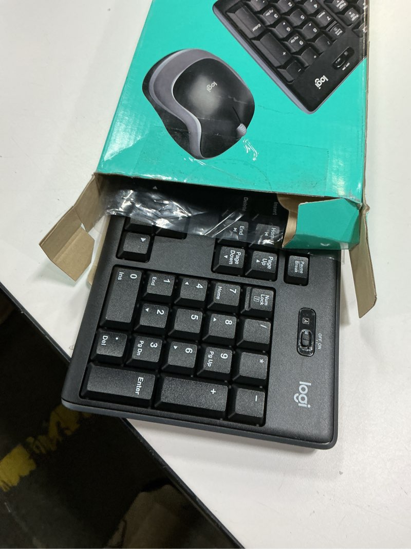 Condition photo showing As Is for Logitech MK270 Wireless Keyboard and Mouse Combo for Windows, 2.4 GHz, 8 Multimedia Keys, PC, Laptop, Wireless Keyboard Compact Mouse Combo - Black Black 1 Pack Combo