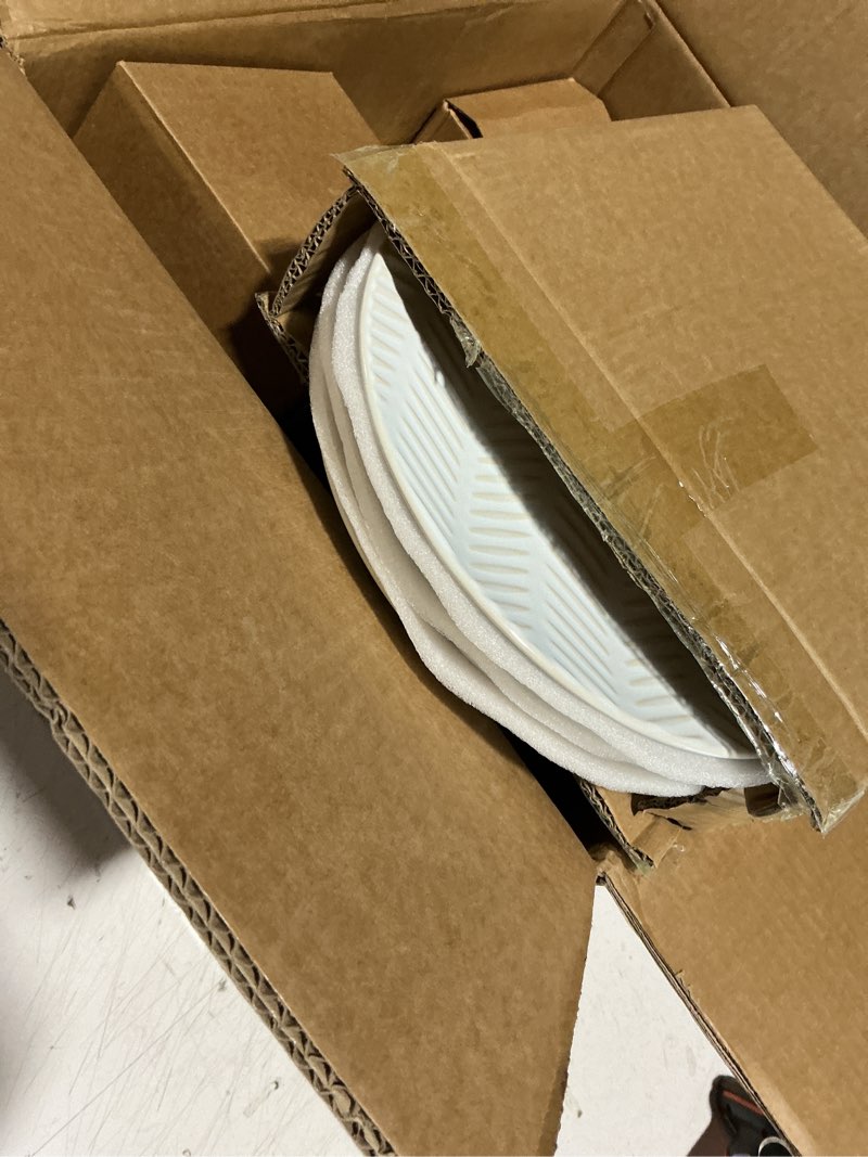 Condition photo showing As Is for similar to 32-piece luxury dinnerware set,complete plates and bowls set for 8,upscale ce...