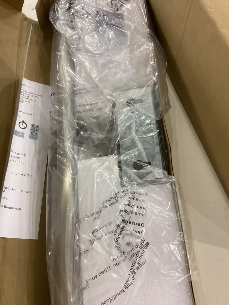 Picture Light, 17.5inches Picture Light Battery Operated,3CCT Picture Frame Light,Wireless Picture Lights for Wall Artwork Display, Photo,Library (Satin Nickel) Brush Nickel 17.5inches