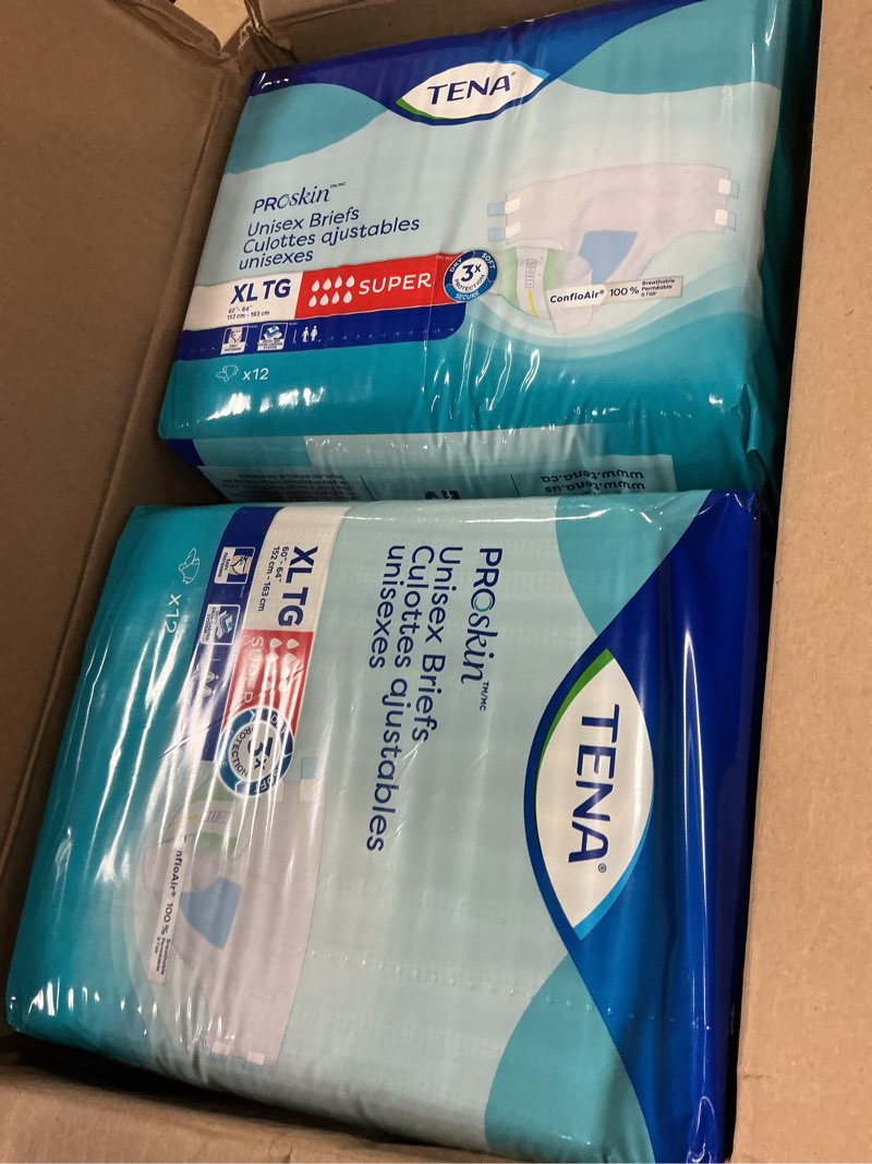 Condition photo showing New/Like New for tena proskin unisex incontinence adult diapers  maximum absorbency  xlarge  12 count ( 4 pack)