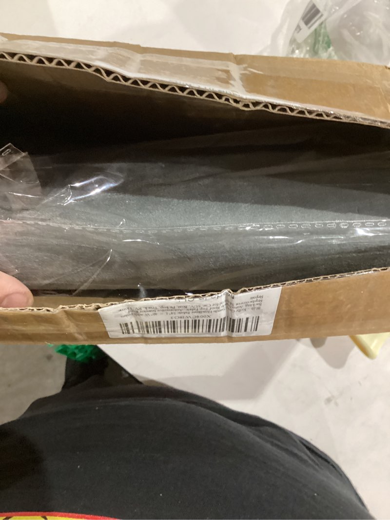 Condition photo showing New/Like New for Kefly Gray Suede Headliner Fabric 54" L × 60" W with Foam Backing, Auto Suede Roof Top Fabric, Automotive Interior Roof Replacement Material for Car, SUV, Boat, Pickup, Truck, RV, Home Repair 54" L × 60" W Gray