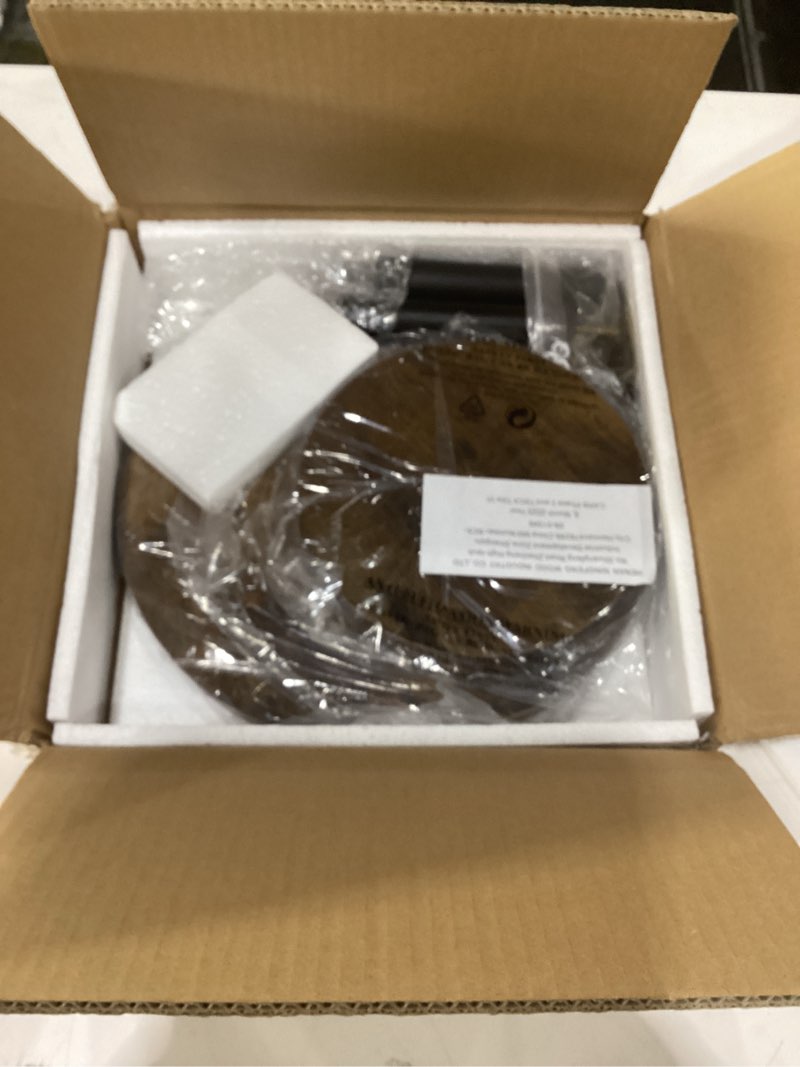 Condition photo showing Good Condition for IBUYKE 3 Tier Cupcake Stand,Wood Durable Cupcake Tower,Square Serving Dessert Display Stand,Cupcake Tray Stand,Dessert Tree Tower for Christmas Birthday,Home Party, Wedding, Baby Shower,Rustic Brown UTLJ014H Square-1