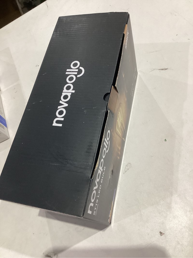 Condition photo showing New/Like New for Edison Light Bulbs 5.5W, 60W Equivalent Dimmable Vintage LED Light Bulbs, 500LM E26 Medium Base Soft White 2700K LED Bulb, ST19 90+ CRI LED Bulb, Clear Glass,12 Pack 5.5w/2700k 12PK