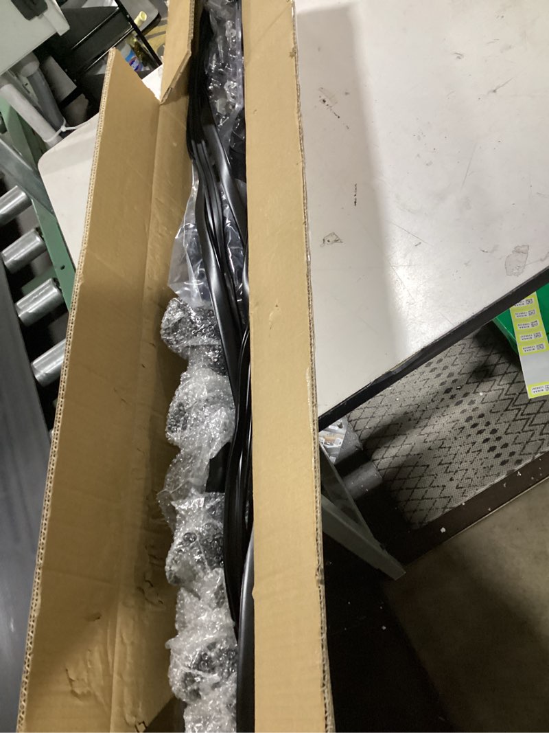 Condition photo showing Good Condition for Universal 48" Car Top Roof Rack Cross Bar Luggage Cargo Carrier w/ 3 Types of Clamps, Black Aluminum, 165 lb Loading Capacity